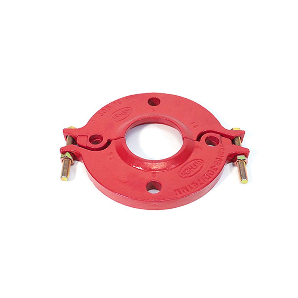 Flange dividido ranhurado